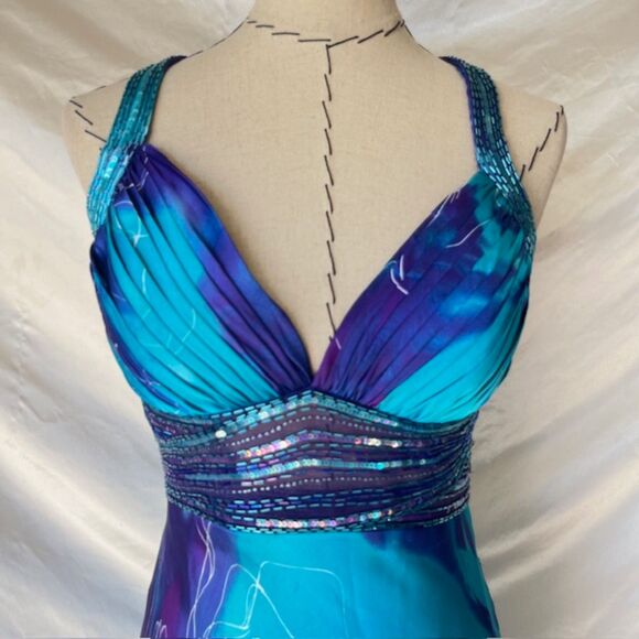 Cache Long Beaded sequin mermaid dress - Picture 3 of 8